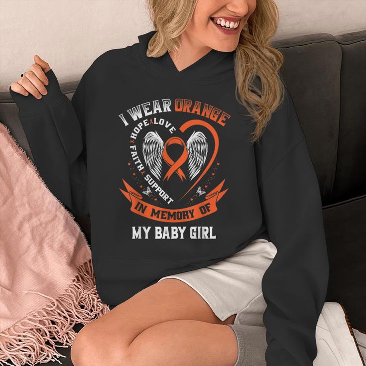 Wear Orange In Memory Of Baby Girl Daughter Leukemia Cancer Unisex Hoodie Wear Orange In Memory Of Baby Girl Daughter Leukemia Cancer Unisex Hoodie