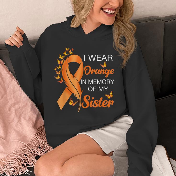 I Wear Orange In Memory Of My Sister Leukemia Awareness Unisex Hoodie