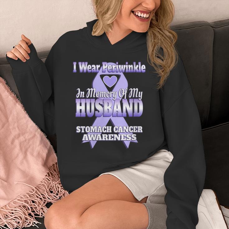 I Wear Periwinkle In Memory Of My Husband Stomach Cancer Unisex Hoodie