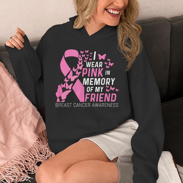I Wear Pink In Memory Of My Friend Breast Cancer Awareness Unisex Hoodie I Wear Pink In Memory Of My Friend Breast Cancer Awareness Unisex Hoodie