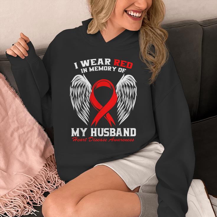 I Wear Red In Memory Of My Husband Heart Disease Awareness Unisex Hoodie I Wear Red In Memory Of My Husband Heart Disease Awareness Unisex Hoodie