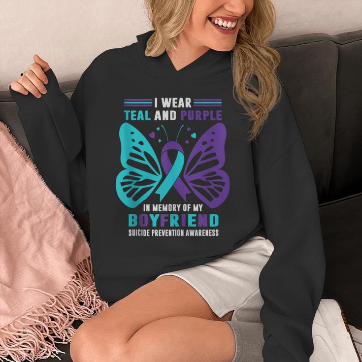 I Wear Teal And Purple In Memory Of My Boyfriend Unisex Hoodie I Wear Teal And Purple In Memory Of My Boyfriend Unisex Hoodie