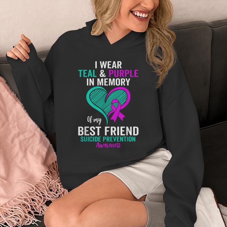 I Wear Teal And Purple In Memory Of My Friend Mental Health Unisex Hoodie I Wear Teal And Purple In Memory Of My Friend Mental Health Unisex Hoodie
