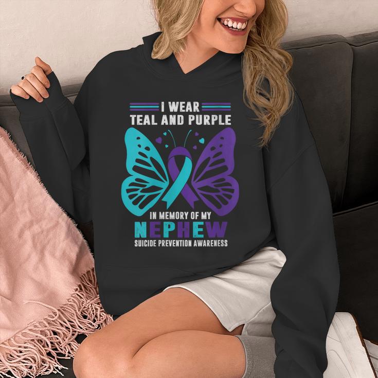 I Wear Teal And Purple In Memory Of My Nephew Unisex Hoodie