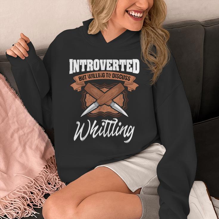 Whittling Hobby Woodcarve Introverted Wood Artist Whittler Unisex Hoodie