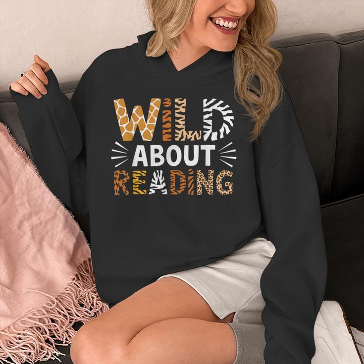 Wild About Reading Animal Bookworm Library Book Lover Reader Unisex Hoodie Wild About Reading Animal Bookworm Library Book Lover Reader Unisex Hoodie