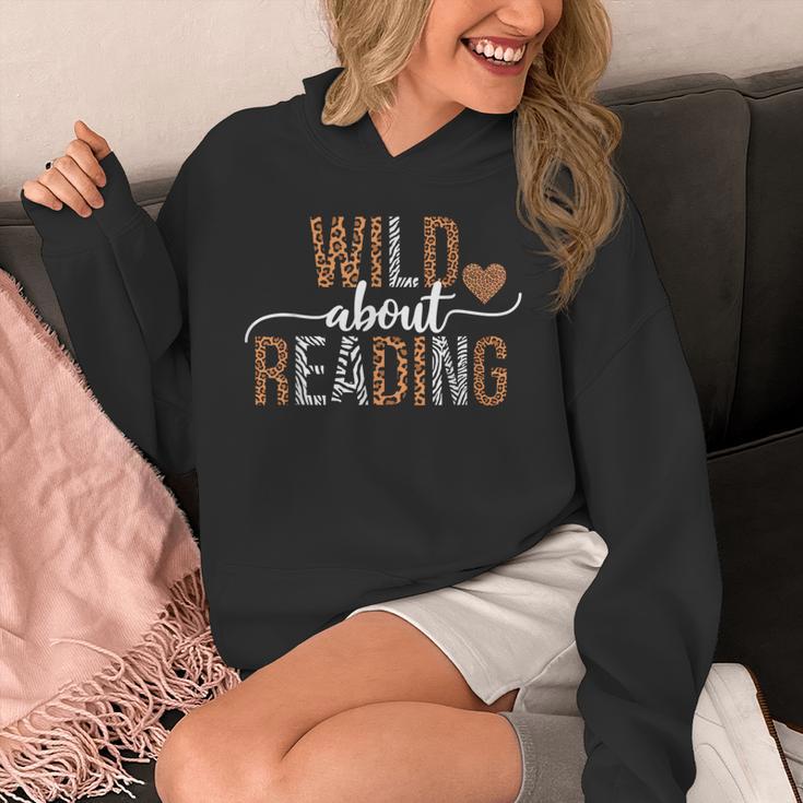 Wild About Reading Books Reader Lover Librarian Bookworm Unisex Hoodie Wild About Reading Books Reader Lover Librarian Bookworm Unisex Hoodie