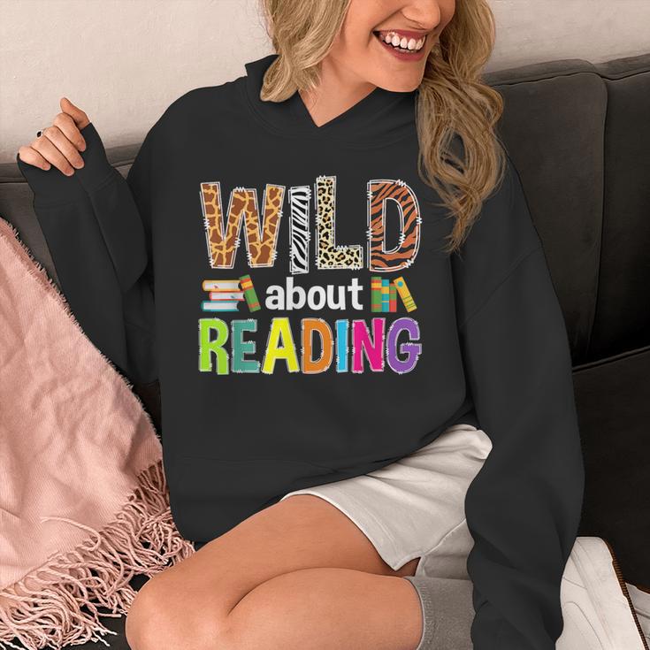 Wild About Reading Library Day Reading Books & Bookworm Unisex Hoodie