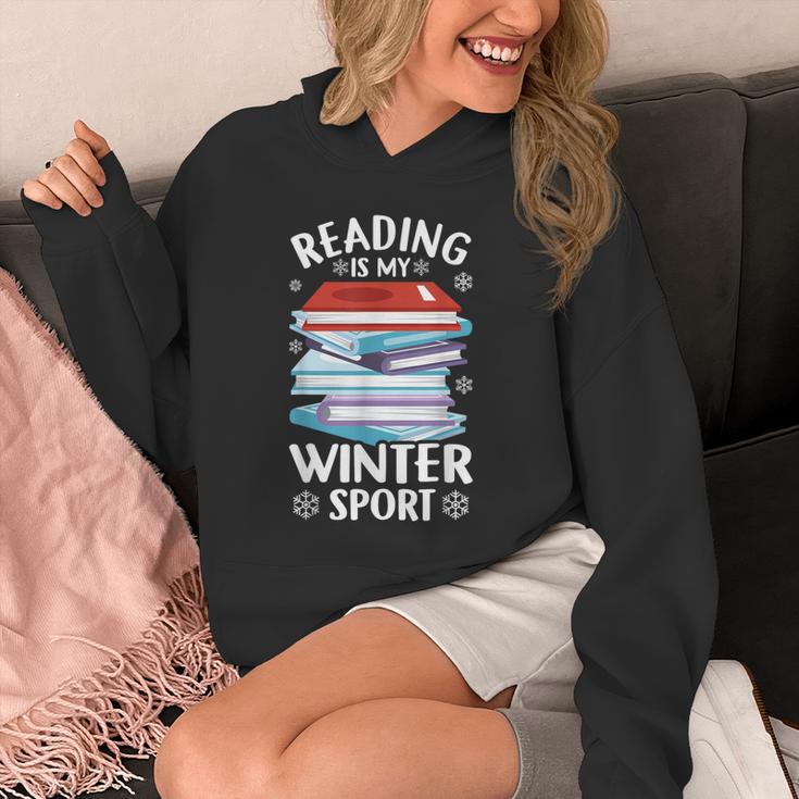 Winter Reading Book Bookworm Winter Unisex Hoodie