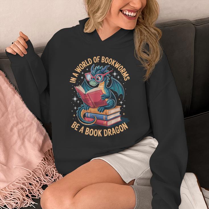 In A World Of Bookworms Be A Book Dragon Unisex Hoodie In A World Of Bookworms Be A Book Dragon Unisex Hoodie
