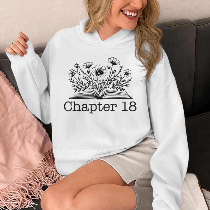 18th Birthday Chapter 18 Reading Book Lover 18 Year Old Unisex Hoodie 18th Birthday Chapter 18 Reading Book Lover 18 Year Old Unisex Hoodie
