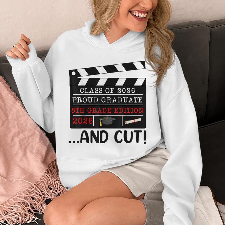 8th Grade Graduation 2026 Graduate Clapperboard Unisex Hoodie