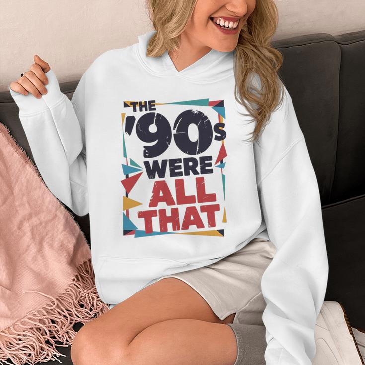 The 90s Were All That – Retro 1990s Nostalgia Tee Premium Tri-Blend Unisex Hoodie