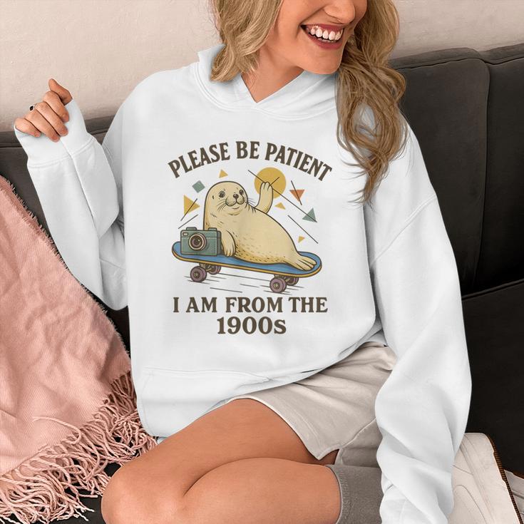 90s Manatee Humor Please Patient I'm From The 1900s Unisex Hoodie