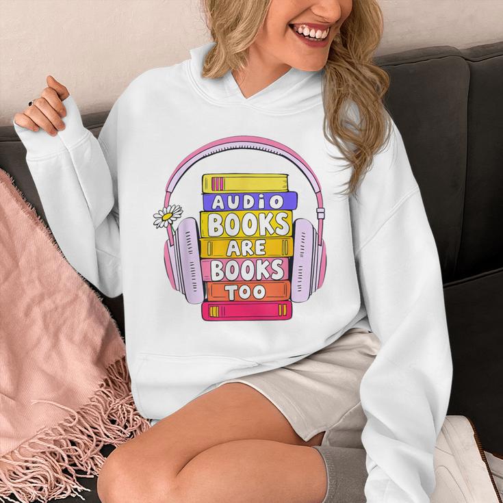 Audiobooks Are Books Too – Bookworm Nerd Reading Geek Unisex Hoodie