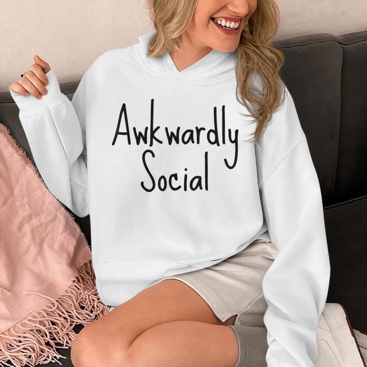 Awkwardly Social Introvert Anxious Socially Awkward Unisex Hoodie Awkwardly Social Introvert Anxious Socially Awkward Unisex Hoodie