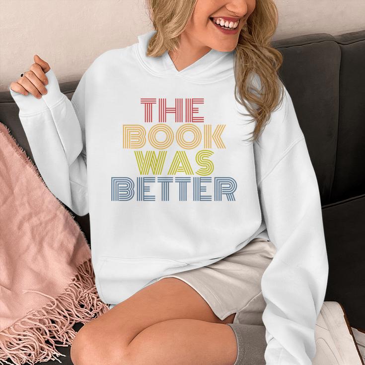 The Book Was Better Retro 70s Vintage Premium Tri-Blend Unisex Hoodie