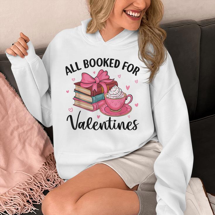 All Booked For Valentine Teacher Valentines Day Book Lover Unisex Hoodie