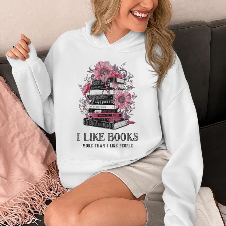 I Like Books More Than I Like People Reader Teacher Bookworm Unisex Hoodie I Like Books More Than I Like People Reader Teacher Bookworm Unisex Hoodie