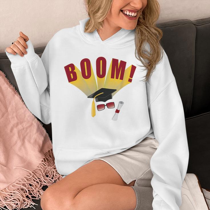 Boom Graduation Hat And Diploma For Proud Graduate Unisex Hoodie