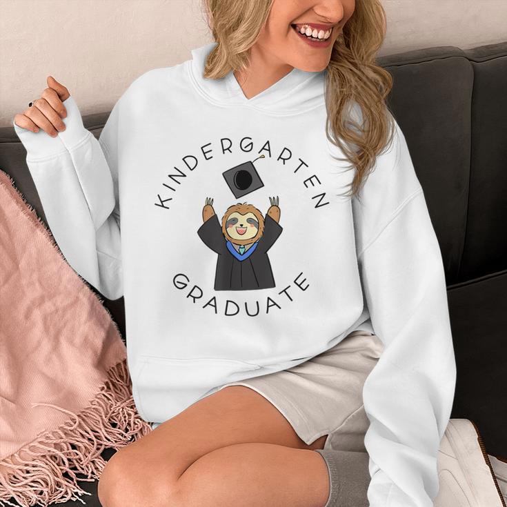 Boys Girls Kindergarten Graduate Sloth Graduation Cap Unisex Hoodie