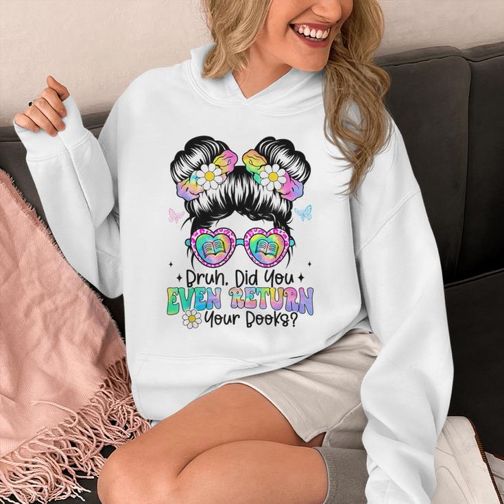 Bruh Return Your Books Reading Library Book Lovers Unisex Hoodie