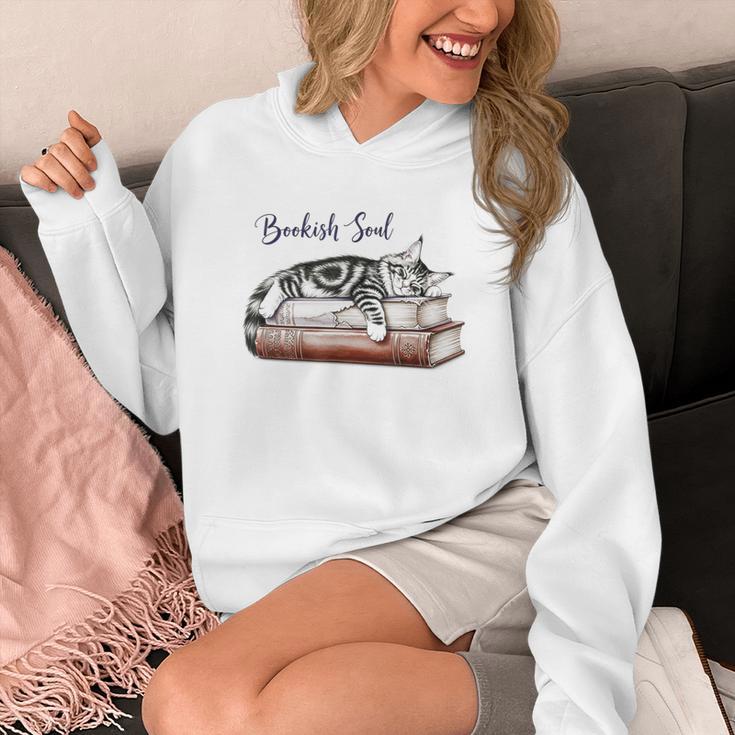 Cat Life Books And Cats Cat Lover Cat Mom Book Lovers Unisex Hoodie