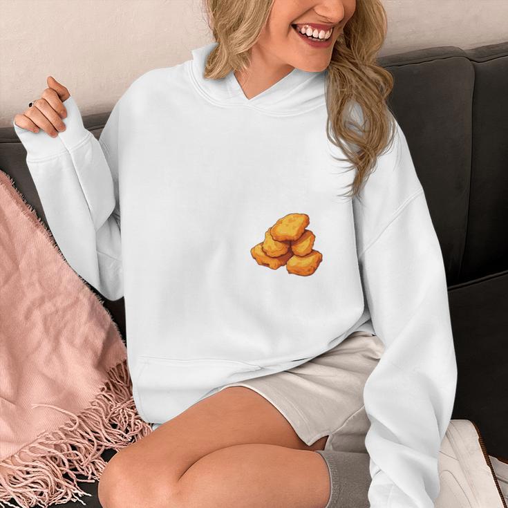 Chicken Nugget Saying Introvert Nuggie Foodie Food Unisex Hoodie