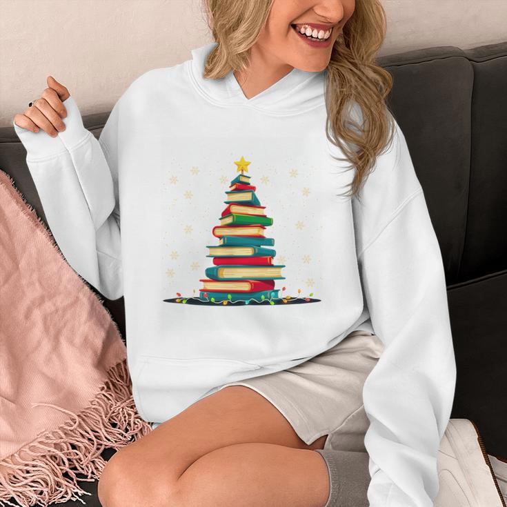 Christmas Tree Of Books Holiday Unisex Hoodie Christmas Tree Of Books Holiday Unisex Hoodie