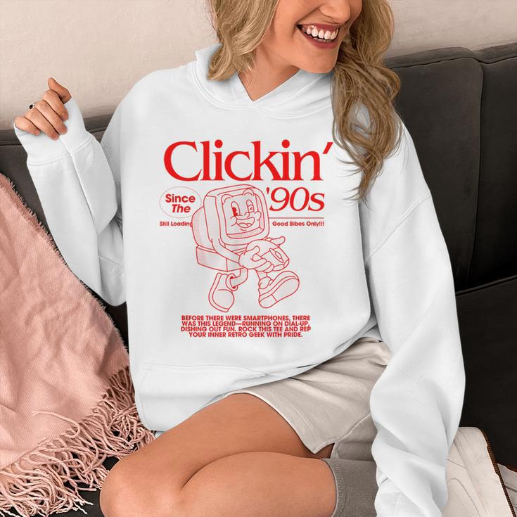 Clickin' Since The 90s Retro Computer Nostalgia Unisex Hoodie