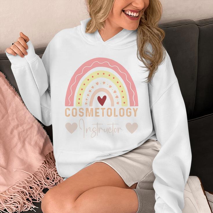 Cosmetology Instructor Cosmetologist Graduation Rainbow Unisex Hoodie