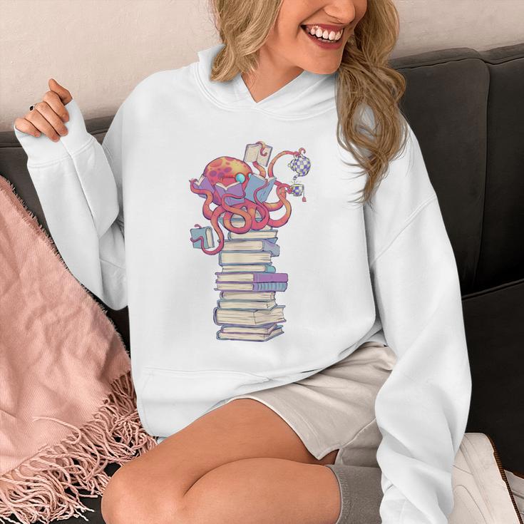 Cute Octopus Bookworm Fun Reading Tee For Book Lovers Unisex Hoodie Cute Octopus Bookworm Fun Reading Tee For Book Lovers Unisex Hoodie