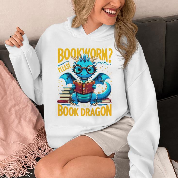 Dragon Bookworm Please I'm A Book Dragon Unisex Hoodie