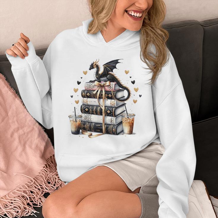 Dragon Hoard Of Books Reading Lover Cute Art Unisex Hoodie