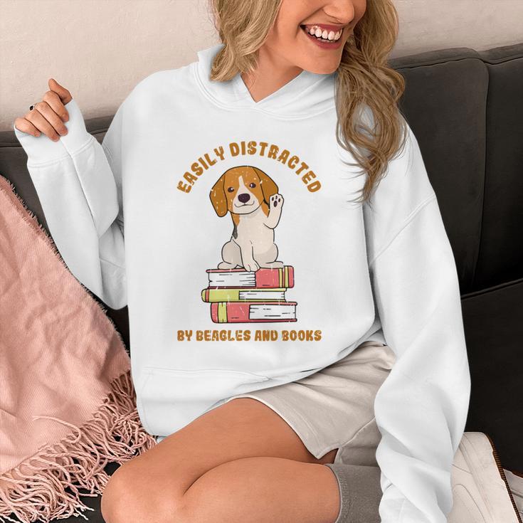 Easily Distracted By Beagles And Books Beagle Dog Unisex Hoodie Easily Distracted By Beagles And Books Beagle Dog Unisex Hoodie