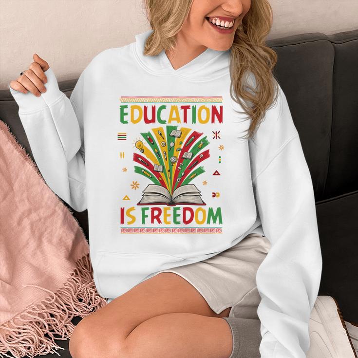 Education Is Freedom Books Lover History Month Unisex Hoodie