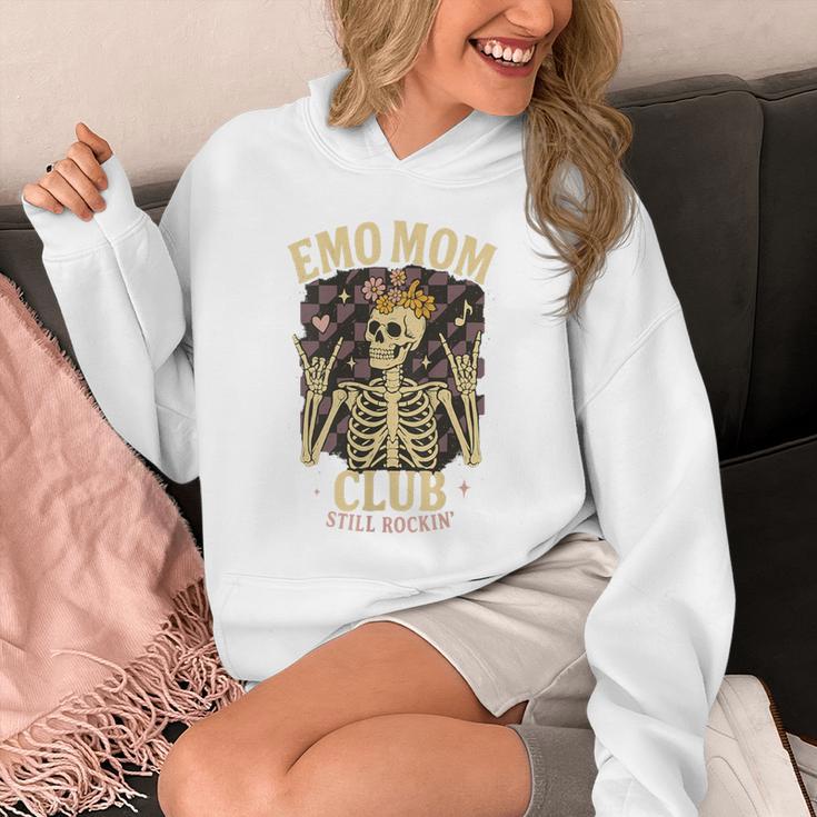 Emo Mom Club Still Rockin Skeleton Nostalgia Women Mother Unisex Hoodie