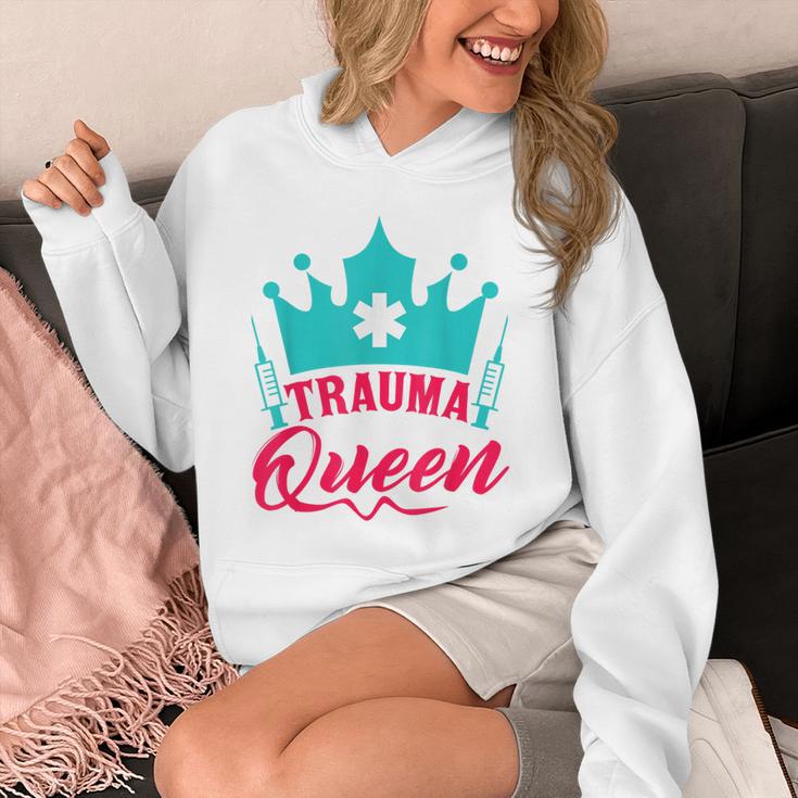 EMT Trauma Queen Paramedic Student T-Shirt Graduation Unisex Hoodie