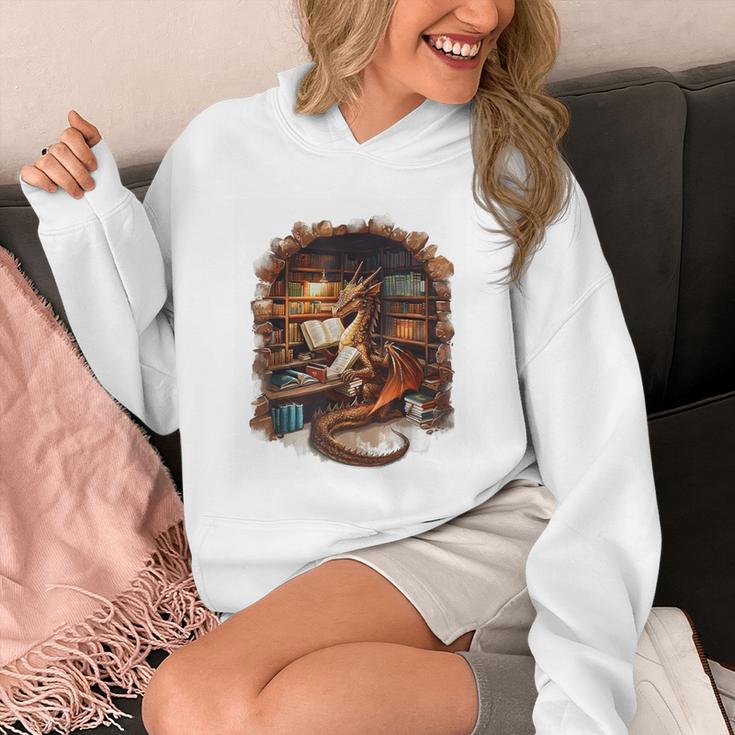 Fantasy Dragon Reading Book Lover Unisex Hoodie Fantasy Dragon Reading Book Lover Unisex Hoodie