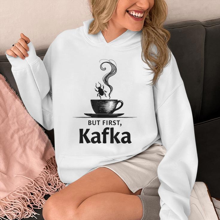 But First Kafka Coffee For Literature & Book Lovers Unisex Hoodie But First Kafka Coffee For Literature & Book Lovers Unisex Hoodie