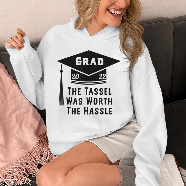 Grad 2022 Graduation Tassel Was Worth The Hassle Unisex Hoodie
