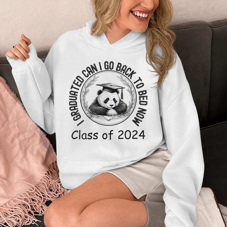 I Graduated Can I Go Back To Bed Now 2024 Graduation Panda Unisex Hoodie