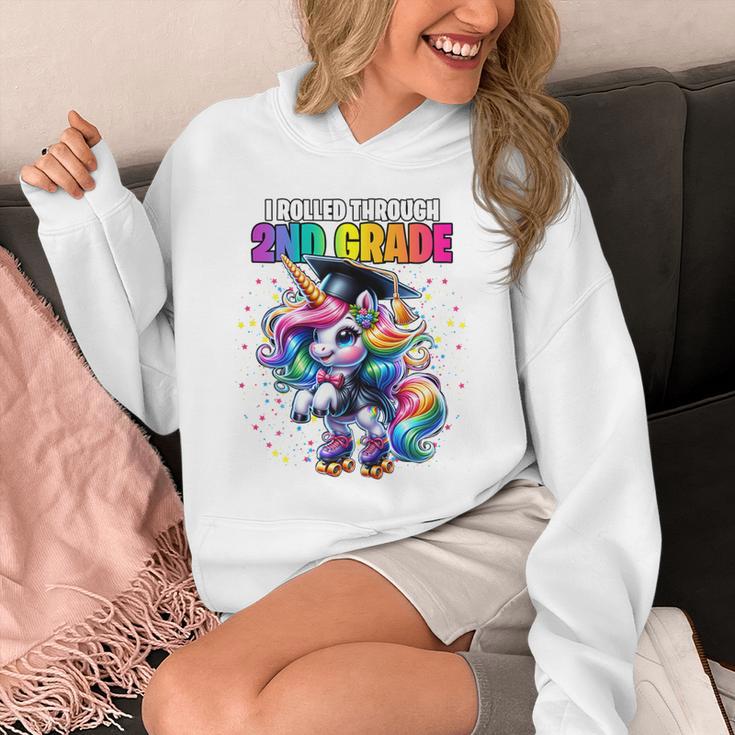 Graduation 2nd Grade Unicorn Roller Skate Girls Grad Unisex Hoodie