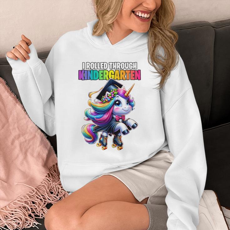 Graduation Kindergarten Unicorn Roller Skate Girls Grad Unisex Hoodie