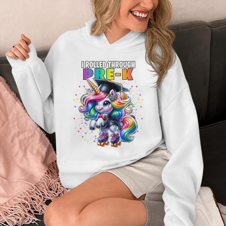 Graduation Pre-K Unicorn Roller Skate Girls Preschool Grad Unisex Hoodie