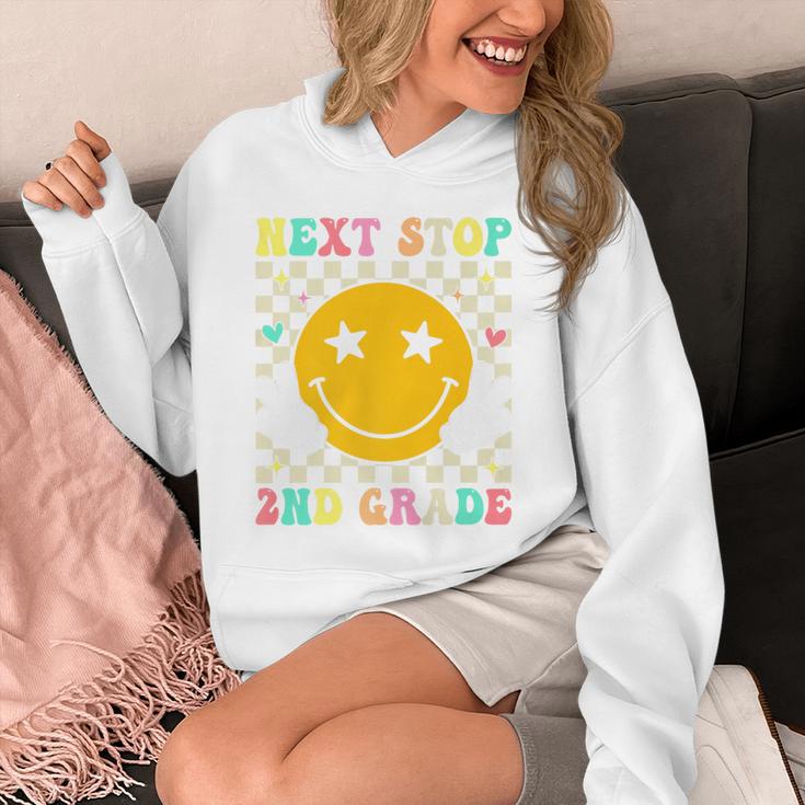 Groovy Next Stop 2nd Grade 1st Grade Graduation 2025 Premium Unisex Hoodie