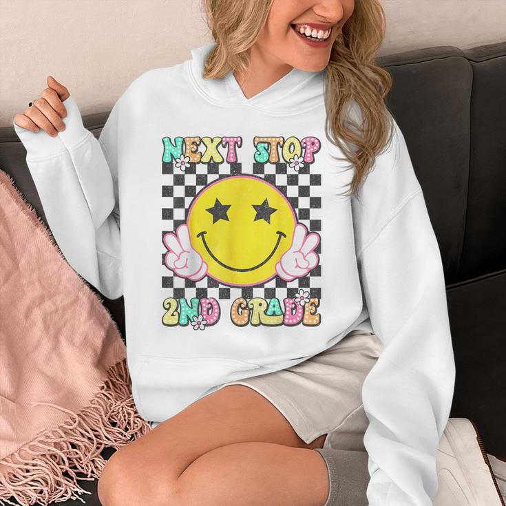 Groovy Next Stop 2nd Grade 1st Grade Graduation 2025 Unisex Hoodie