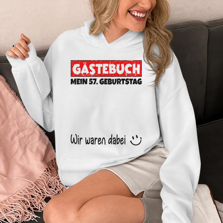Guest Book Wir Waren Dabei Mein 57 Geburtstag German Unisex Hoodie Guest Book Wir Waren Dabei Mein 57 Geburtstag German Unisex Hoodie