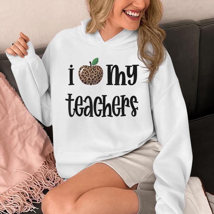 I Heart My Teachers I Love My Teachers Graduation Kids Teens Unisex Hoodie