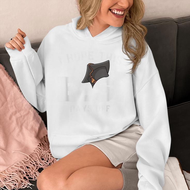 I Hope This BS Pays Off Graduation Bachelors Degree Unisex Hoodie